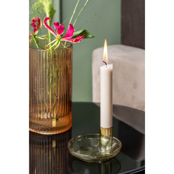 Tub zöld üveg gyertyatartó - PT LIVING-image-1