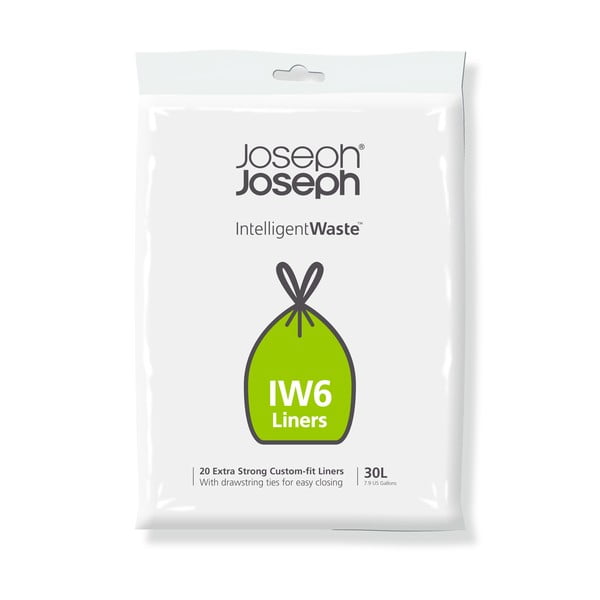 IntelligentWaste IW6 szemeteszsák csomag, 30 l - Joseph Joseph