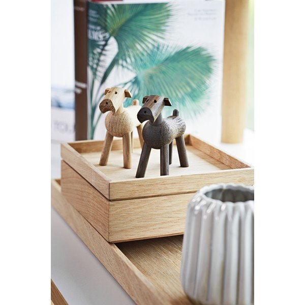 Bojesen Denmark Tim Smoked dekorációs figura tömör tölgyfából - Kay-image-3