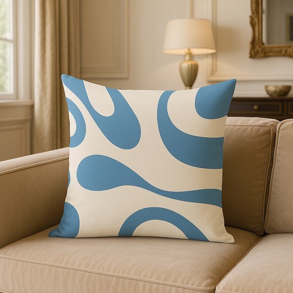 Párnahuzat 43x43 cm Blue Latte – Mila Home-image-3