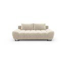 Cirrus bézs háromszemélyes kinyitható kanapé bársony kárpittal - Windsor & Co Sofas