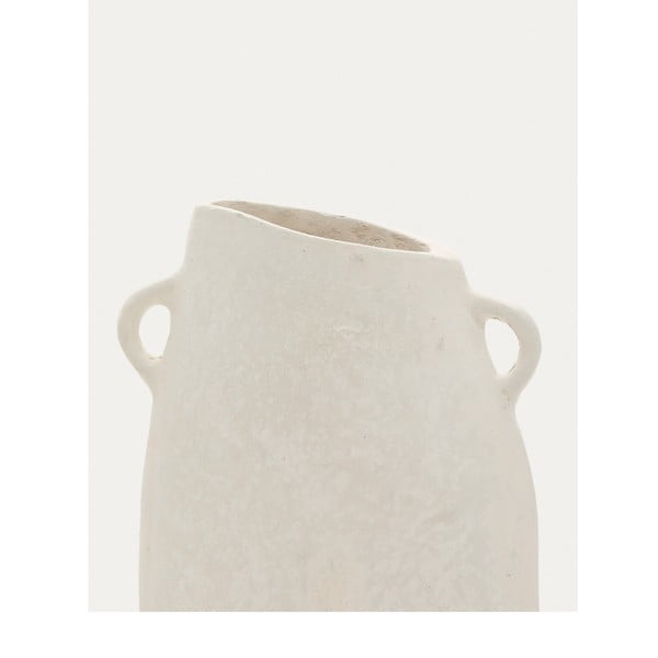 Krémszínű kézzel készített váza (magasság 27 cm) Neti – Kave Home-image-1