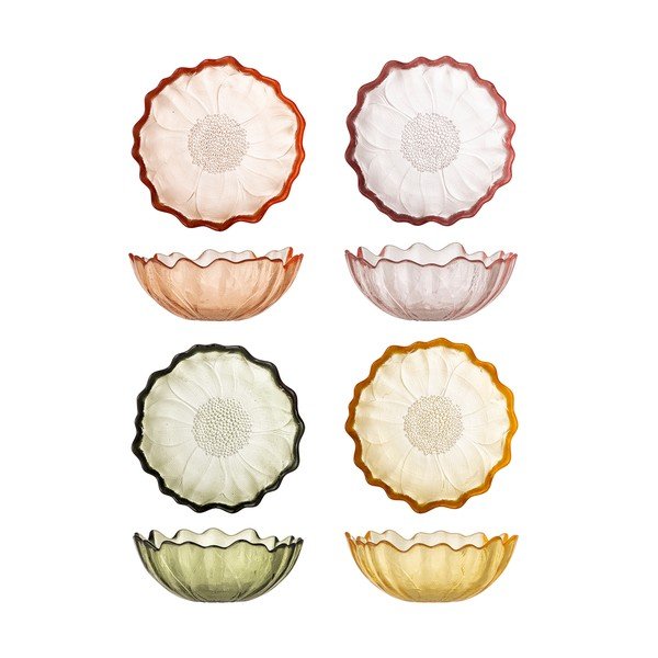 Üveg tálka szett 4 db-os fagylalthoz 120 ml Kana – Bloomingville