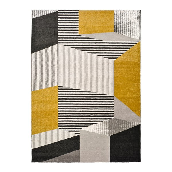 Elle Multi szürke-sárga szőnyeg, 140 x 200 cm - Universal