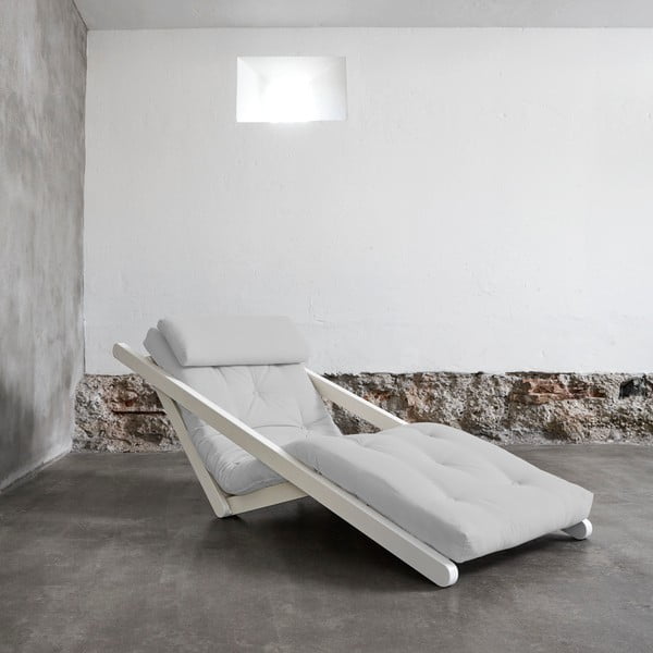 Figo White/Light Grey átalakítható fotel - Karup