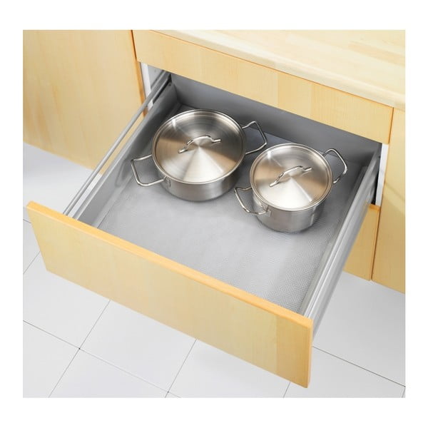 Anti Slip Mat 500 szürke öntapadós csúszásgátló alátét fiókba, 150 x 50 cm - Wenko-image-1