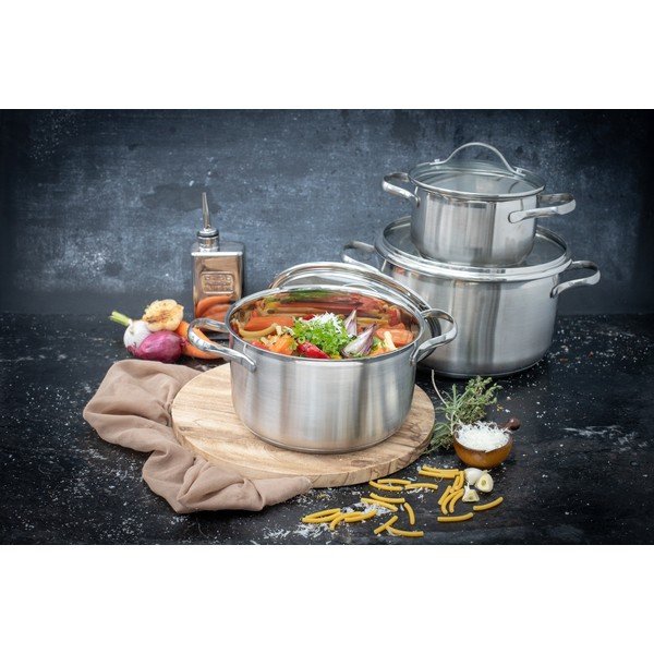 Rozsdamentes acél edény készlet 9 db-os Horizon – ELO-image-4