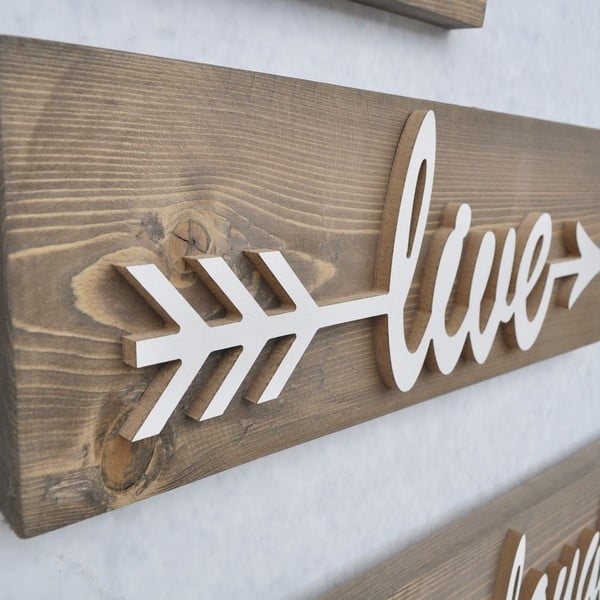 White Love 3 db fali dekoráció-image-2