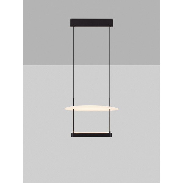 Fehér-matt fekete alumínium LED dimmelhető függőlámpa ø 40 cm Diona – Nova Luce-image-3