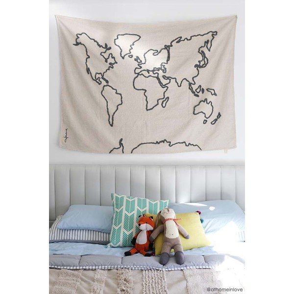 Fali térkép 160x120 cm Canvas Map – Lorena Canals-image-2