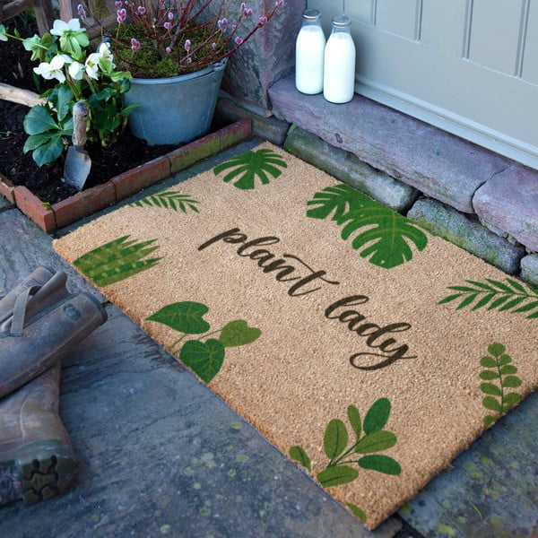 Kókuszrost lábtörlő 40x60 cm Plant Lady – Artsy Doormats-image-2