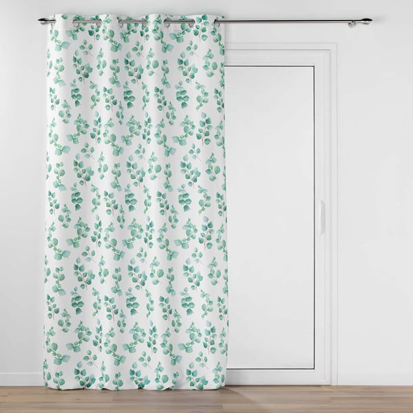 Fehér-zöld függöny 140x280 cm Leandre – douceur d'intérieur