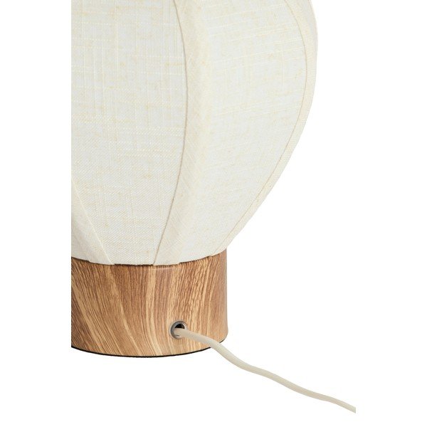 Krémszínű fém asztali lámpa textil búrával (magasság 23,5 cm) Kyzo – Light & Living-image-4