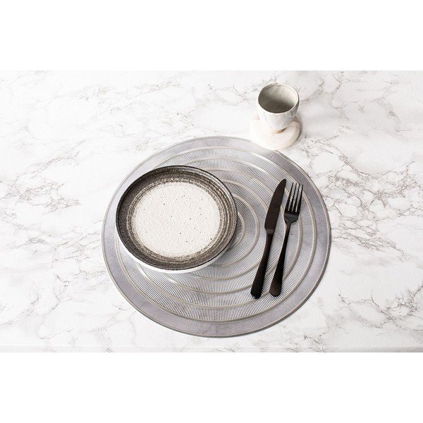Ezüstszínű tányéralátét, ⌀ 39,5 cm - Tiseco Home Studio-image-1