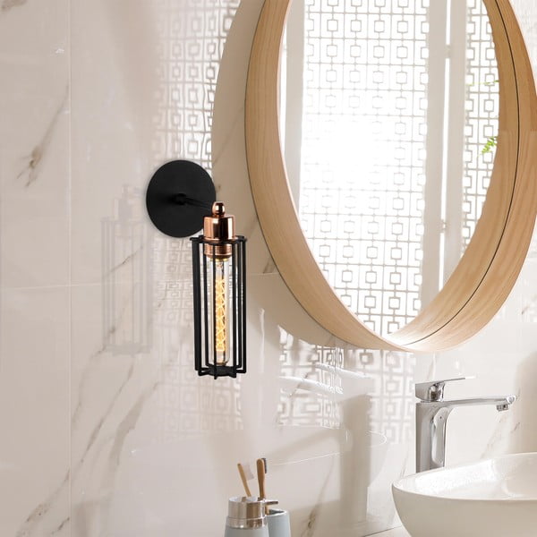 Fekete fali lámpa ø 8 cm Likya – Opviq lights-image-1