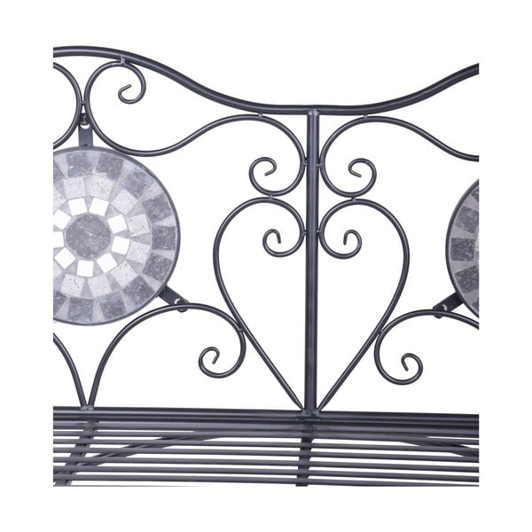 Fekete fém kerti pad Jalua – Garden Pleasure-image-2