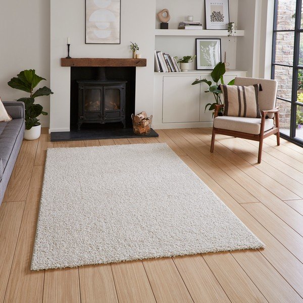 Krémszínű mosható szőnyeg újrahasznosított szálakból 80x150 cm Bali – Think Rugs-image-1