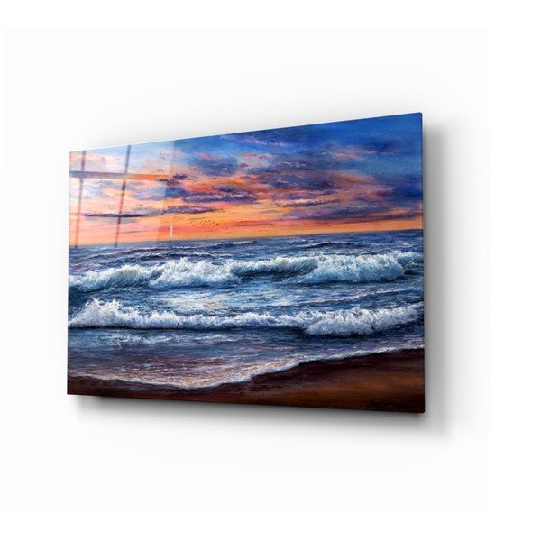 Waves üvegkép, 72 x 46 cm - Insigne