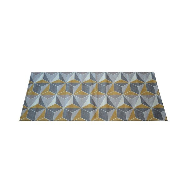 Dice Ochre szürke futószőnyeg, 60 x 240 cm - Floorita-image-1