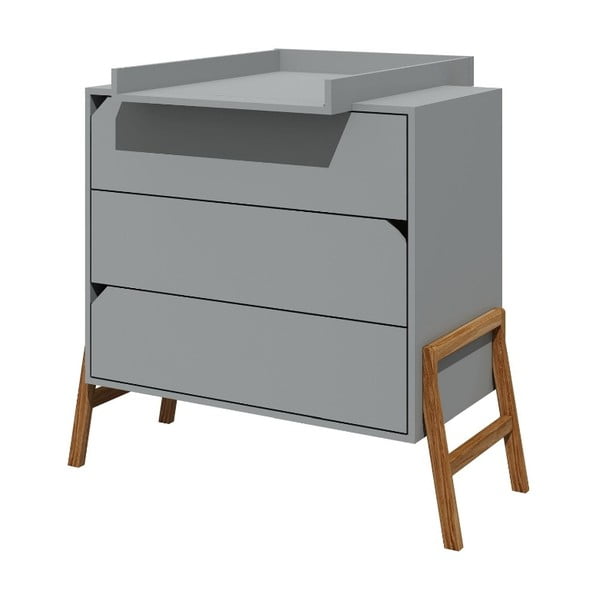 Lotta szürke komód 3 fiókkal - BELLAMY-image-1