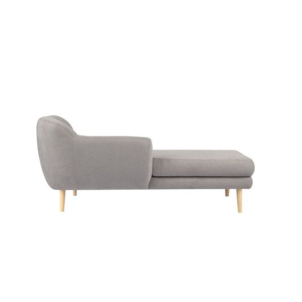Sardaigne világosszürke kanapé jobboldali fekvőfotellel - Mazzini Sofas-image-1