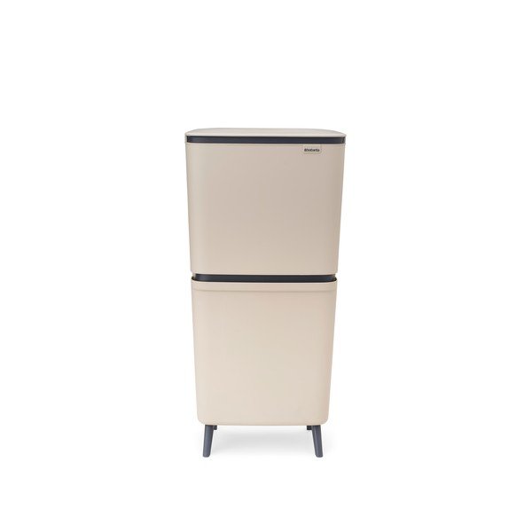 Bézs műanyag szelektív szemetes 25+10+10 l SortUp Recycle Hi – Brabantia