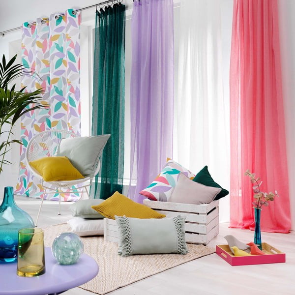 Fehér átlátszó függöny 140x240 cm Linka – douceur d'intérieur-image-3