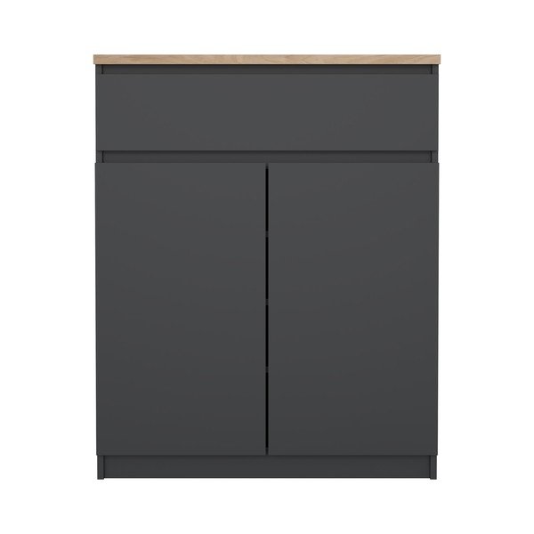 Sötétszürke komód 80x100x40 cm Naia – Tvilum-image-3