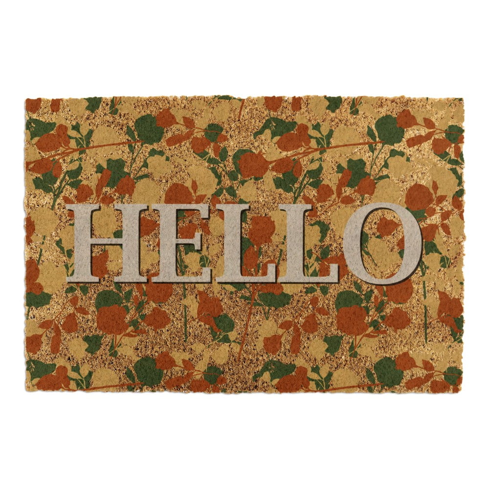 Kókuszrost lábtörlő 40x60 cm Hello Floral Artsy Doormats