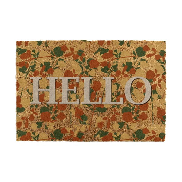 Kókuszrost lábtörlő 40x60 cm Hello Floral – Artsy Doormats