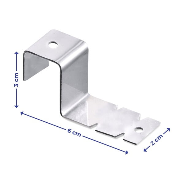 Rozsdamentes acél akasztó szett 2 db-os - Maximex-image-3