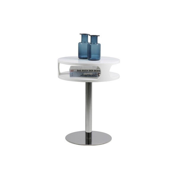 Caspian fehér dohányzóasztal, magasság 60 cm - Actona-image-4