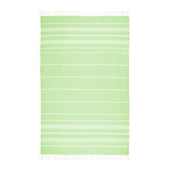 Cotton Collection Classic Neon Green zöld pamut keverék fürdőlepedő, 100 x 180 cm - Kate Louise