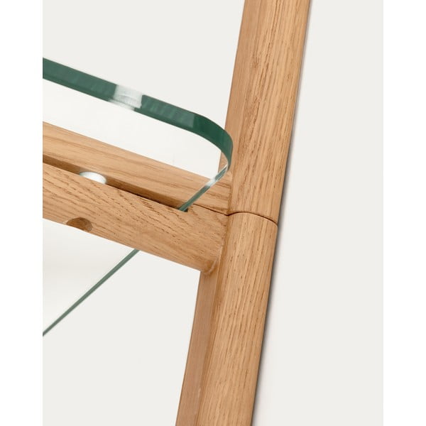 Natúr színű üveg moduláris polcrendszer 110x28x30,5 cm Sitra – Kave Home-image-4