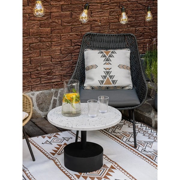 Afra bézs-barna kétoldalas kültéri szőnyeg újrahasznosított műanyagból, 90 x 150 cm - Green Decore-image-4