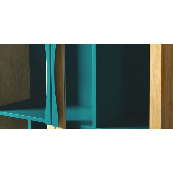 Avon türkizkék könyvszekrény/tálalószekrény - Woodman-image-1