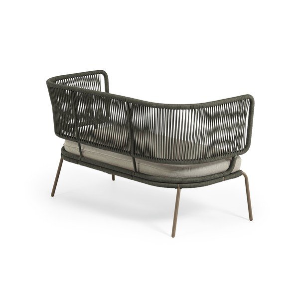 Nadin zöld acélszerkezetű kerti kanapé - Kave Home-image-3