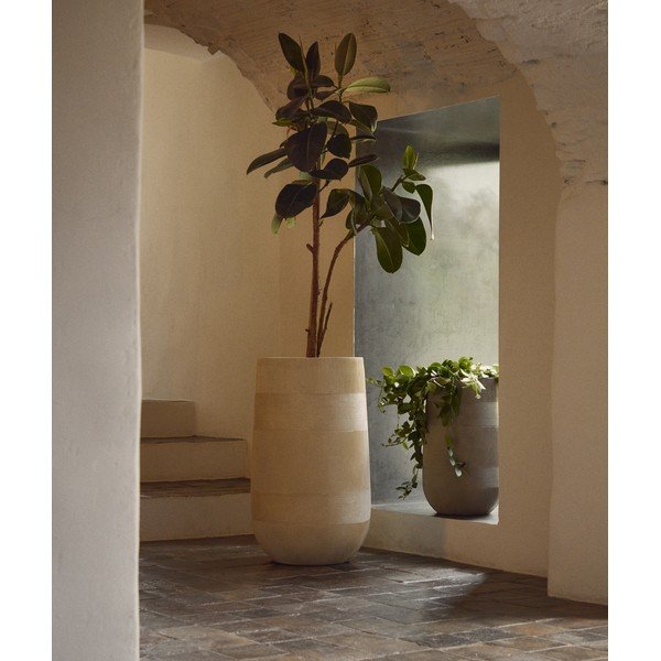 Cement kaspó szett 2 db-os ø 45 cm Tival – Kave Home-image-1