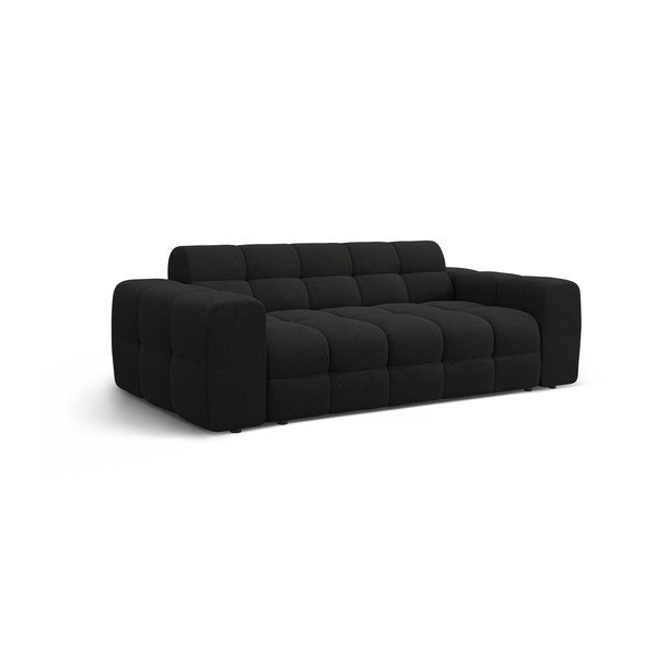Fekete kanapé 222 cm Kendal – Micadoni -image-3