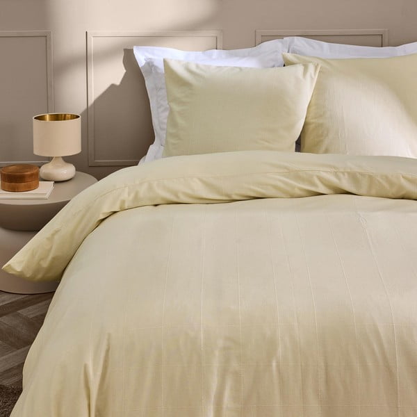Elefántcsont színű kétszemélyes-hosszabbított ágyneműhuzat 240x220 cm Linella – douceur d'intérieur-image-2