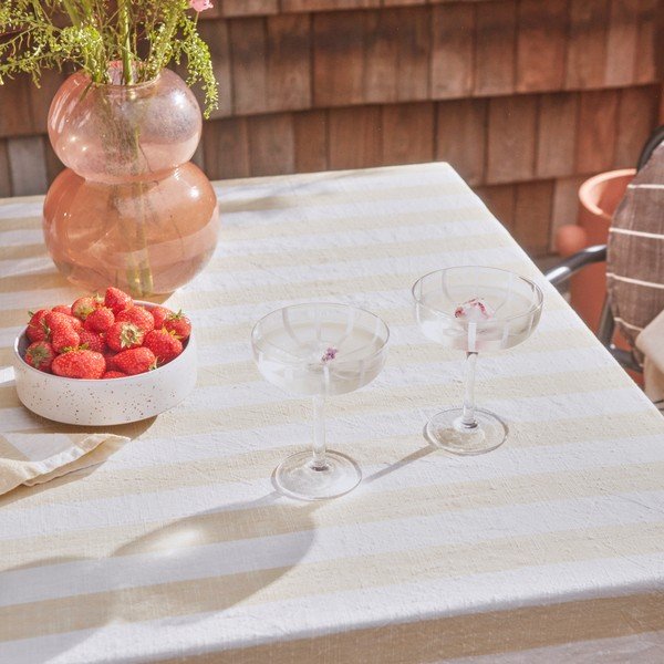 Bio pamut asztalterítő 140x200 cm Striped – OYOY Living Design-image-1