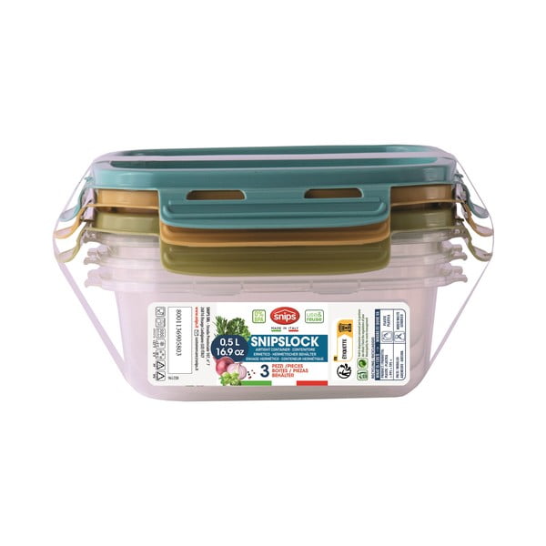 Élelmiszertartó doboz szett 3 db-os Snipslock – Snips-image-2