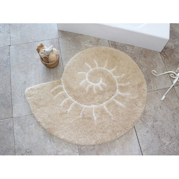 Bézs fürdőszobai kilépő 90x90 cm Helix – Foutastic-image-2