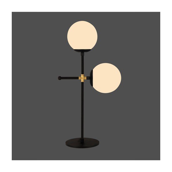 Kruva fekete asztali lámpa, magasság 55 cm - Squid Lighting-image-1