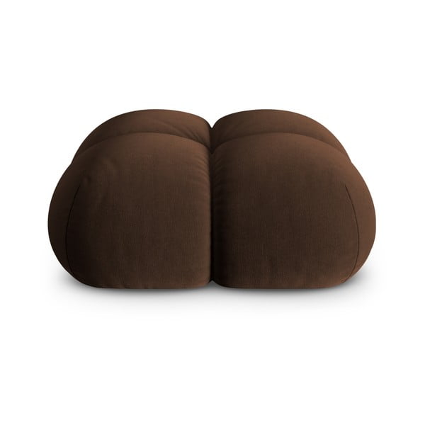 Sötétbarna bársony lábtartó Loretto – Cosmopolitan Design