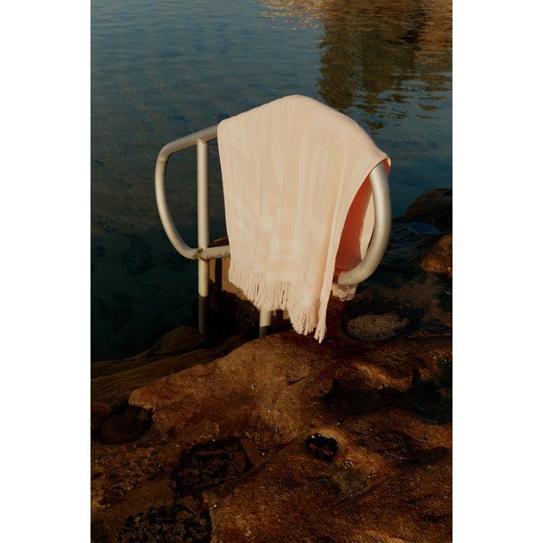 Luxe rózsaszín pamut strandtörülköző , 160 x 90 cm - Sunnylife-image-2