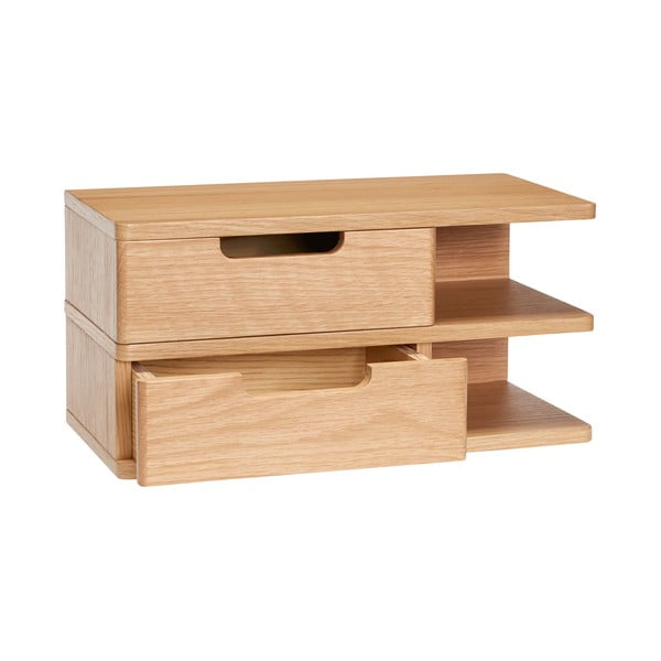 Natúr színű függő éjjeliszekrény tölgyfa dekorral Öppen – Hübsch-image-2