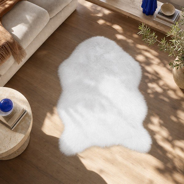 Sheepskin fehér műszőrme, 80 x 150 cm - Tiseco Home Studio-image-3