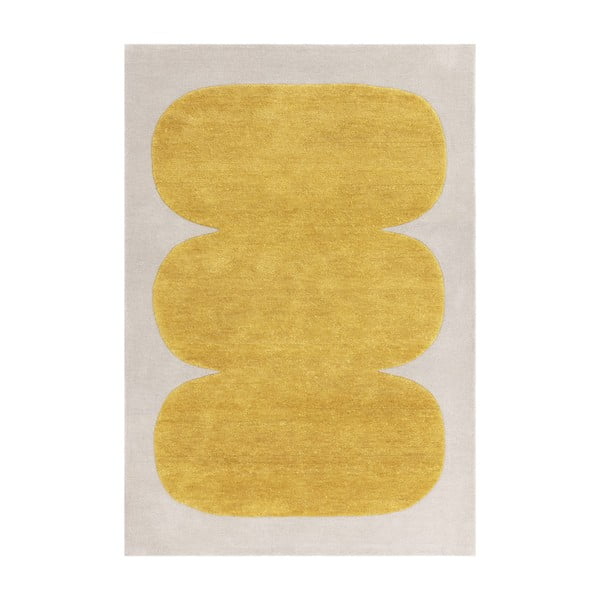 Okkersárga kézi szövésű gyapjú szőnyeg 160x230 cm Canvas – Asiatic Carpets