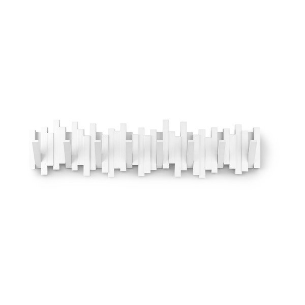 Fehér műanyag fali fogas 72 cm Sticks – Umbra